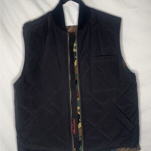Peter Millar Black Quilted Vest